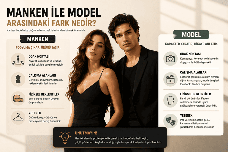 Manken ile Model Arasındaki Fark Nedir?