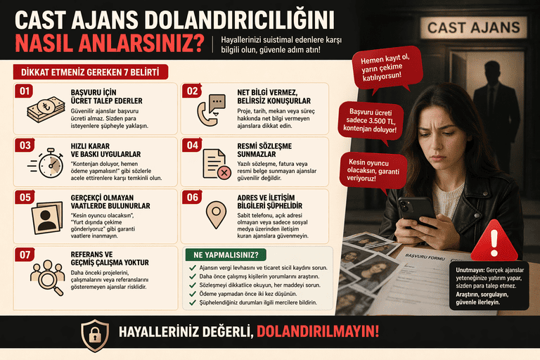 Cast Ajans Dolandırıcılığını Nasıl Anlarsınız?