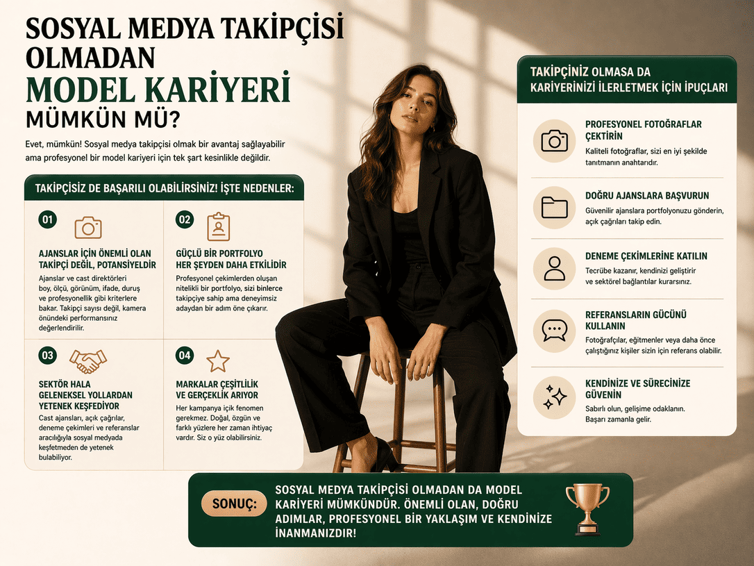 Sosyal Medya Takipçisi Olmadan Model Kariyeri Mümkün mü?