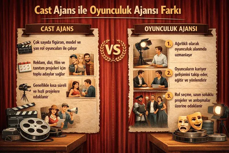 Cast Ajans ile Oyunculuk Ajansı Farkı