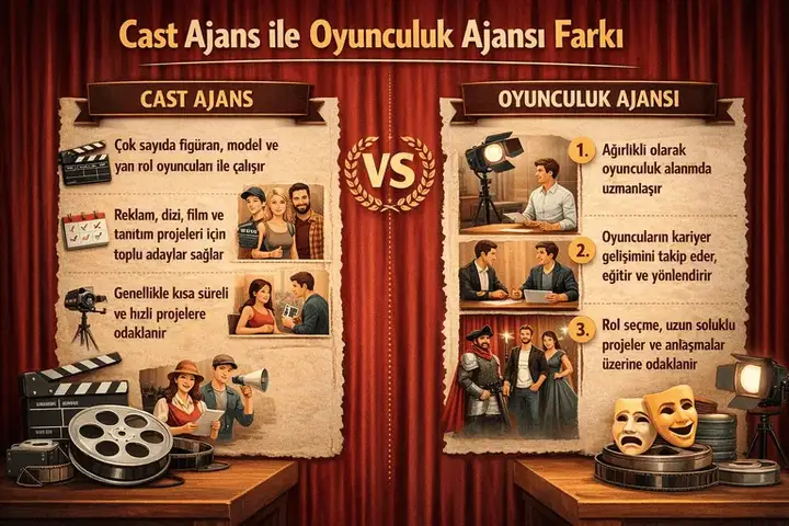 Cast Ajans ile Oyunculuk Ajansı Farkı