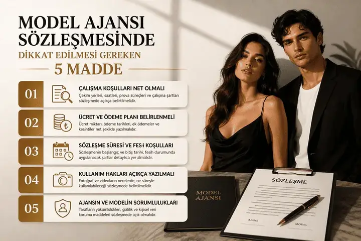 Model Ajansı Sözleşmesinde Dikkat Edilmesi Gereken 5 Madde